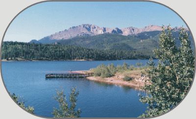 Pikes Peak Above Crystal Reservoir